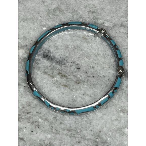 Angelique de Paris Veranda Bracelet Sterling Silver & Robins Egg Blue Resin - Picture 6 of 9